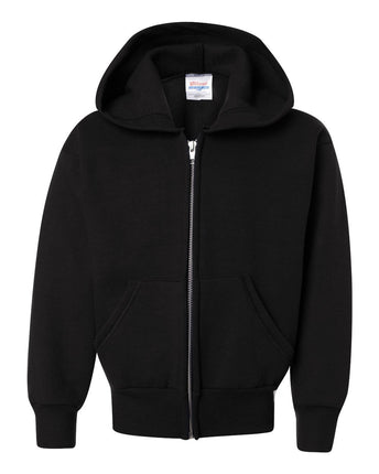 Hanes Boys' Eco Smart Zip Hoodie, Black, X-Large