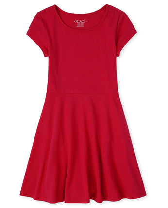 The Children's Place Girls' Short Sleeve Basic Dre