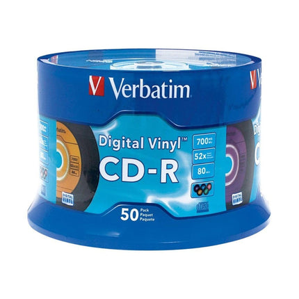 Verbatim CD-R Blank Discs 700MB 80min 52X Recordab