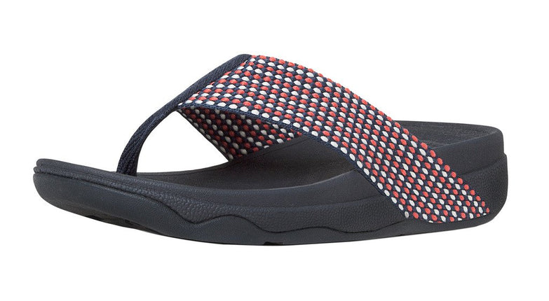 FitFlop Women's Surfa Flip-Flop, Midnight Navy Mix