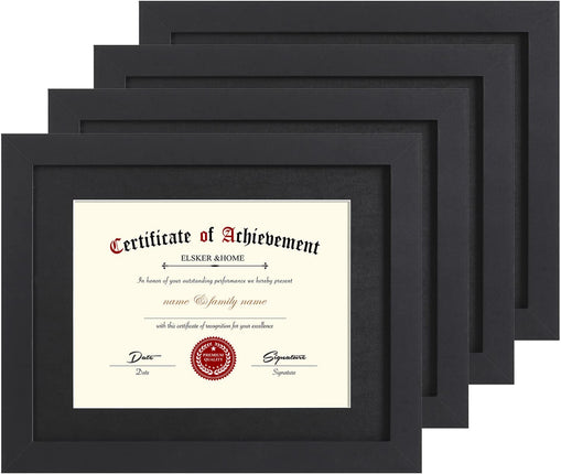 ELSKER&HOME Certificate Frames 8.5 x 11 Black, Fit