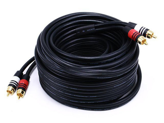 Monoprice 102867 35 ft Premium 2 RCA Plug/2 RCA Pl