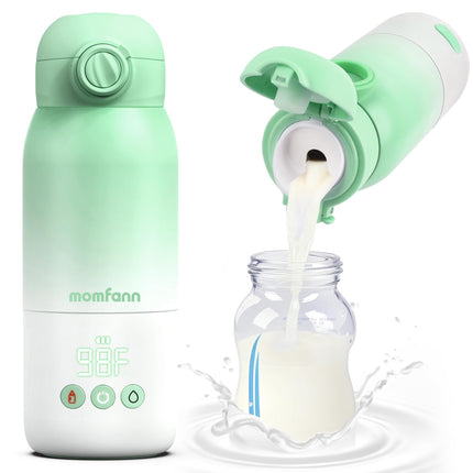 MOMFANN Portable Bottle Warmer for Travel, Dual He