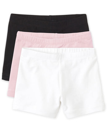 The Children's Place Girl's Cartwheel Shorts, Blac