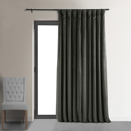 HPD Half Price Drapes Signature Velvet Thermal Bla