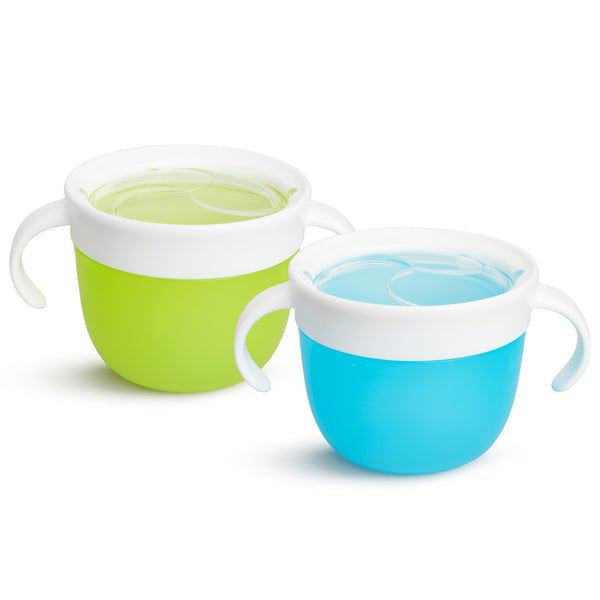 Munchkin 2 Piece Snack Catcher, Blue/Green, 2 Piec
