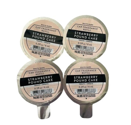 Bath and Body Works 4 Pack Strawberry Poundcake Sc
