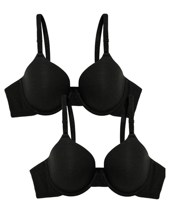 Fruit of the Loom Women's T-Shirt Bra, Black Hue/B
