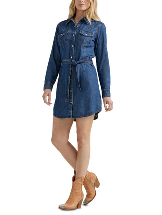 Wrangler Women's Retro Long Sleeve Western Snap Dr