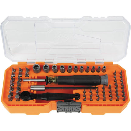 Klein Tools 32787 64-Piece Micro-Ratchet Bit Preci