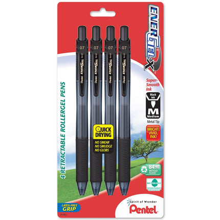 Pentel EnerGel-X Retractable Liquid Gel Pen, 0.7mm