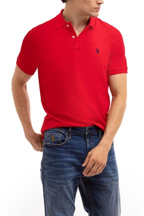 U.S. POLO ASSN. Mens-Classic Polo Shirt Button-Dow