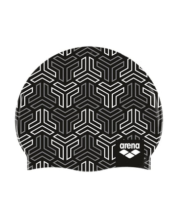Arena Print 2 Unisex Silicone Swim Cap for Adults,