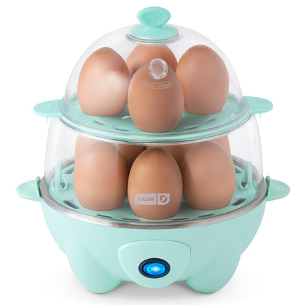 Dash Deluxe Rapid Egg Cooker for Hard Boiled, Poac