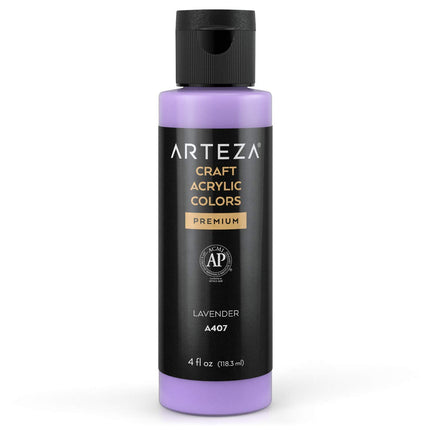 ARTEZA Craft Acrylic Paint, A407 Lavender, 4 ounce