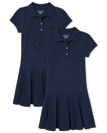 The Children's Place Girls' Uniform Pique Polo Dre