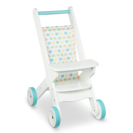 Melissa & Doug Mine to Love Wooden Play Stroller