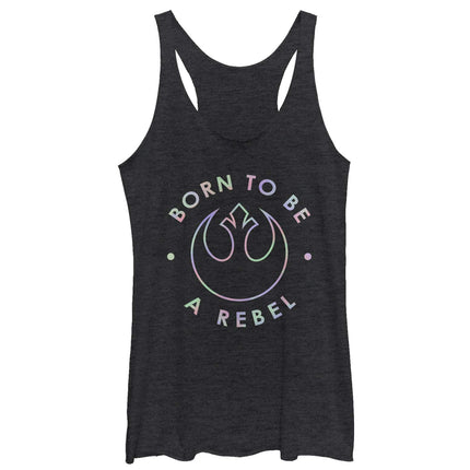 Fifth Sun Women's Star Wars Rainbow Born to Be a R