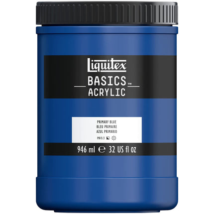 Liquitex Basics Acrylic Paint 32-Ounce Jar, Primar