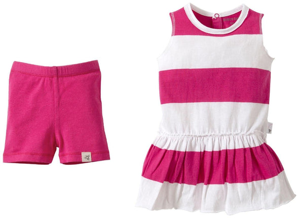Burt's Bees Baby Baby Girls' Rugby Stripe Dress Se