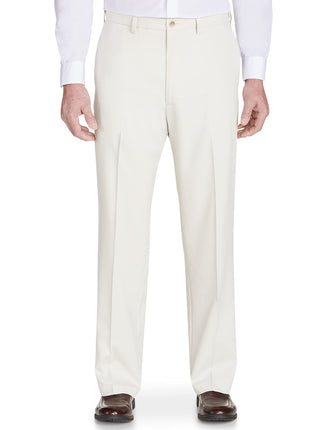 Haggar Men's Cool 18 Pro Classic Fit Flat Front Pa