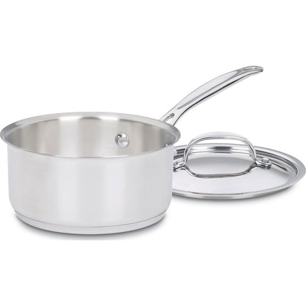 Cuisinart 1 Quart Saucepan w/Cover, Chef's Classic