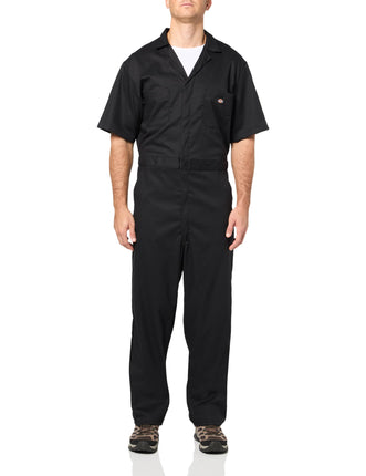 Dickies FLEX Short Sleeve Coveralls, BLACK, XL RG,