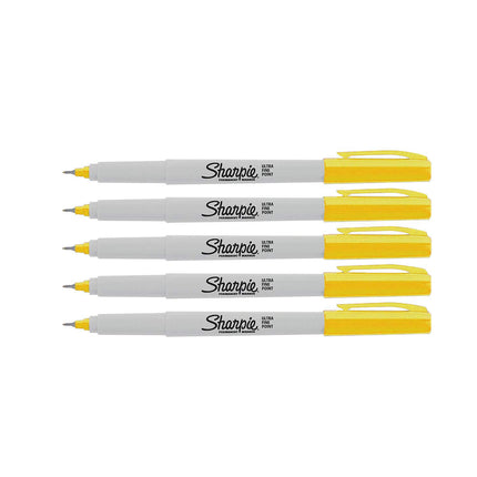 SHARPIE Permanent Markers, Ultra Fine Point, 5-Cou