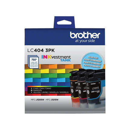 Brother LC4043PKS 3 Pack of Standard Yield Cyan, M