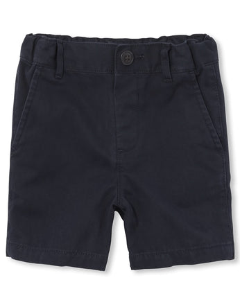The Children's Place Baby Chino Short, New Navy, 9