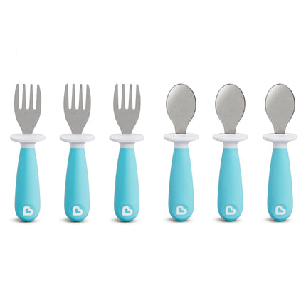 Munchkin 6 Count Raise Toddler Forks and Spoons, B