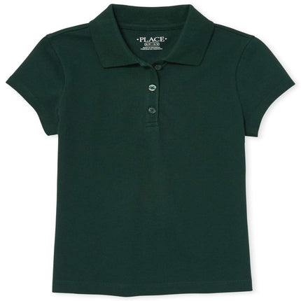 The Children's Place Girls' Uniform Pique Polo, Sp