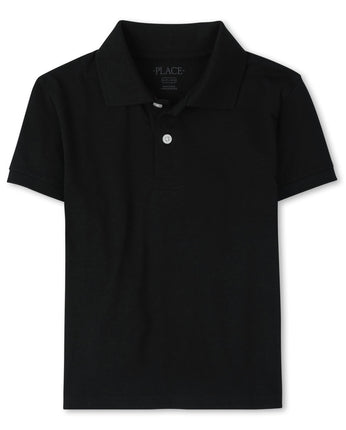 The Children's Place Boys' Uniform Jersey Polo, Bl