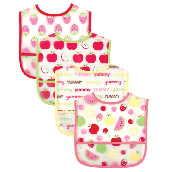 Luvable Friends Unisex Baby Waterproof PEVA Bibs,