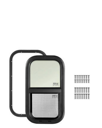 VEVOR Vertical RV Window, 12" W x 22" H Tinted Sli