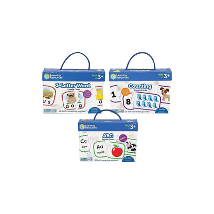 Learning Resources Puzzle Cards Bundle Pack of 3,