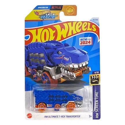 Hot Wheels Ultimate T-Rex Transporter (Blue), HW S