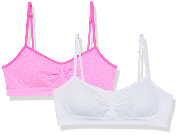 Fruit of the Loom Girls' Bra with Removable Cookie