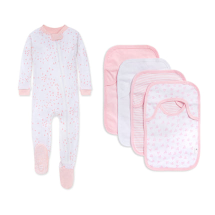 Burt's Bees Baby baby-girls Zip-up Footed Sleeper