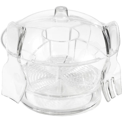 Prodyne Cold Ice Acrylic Bowl, 6.5 Qt, Off-White