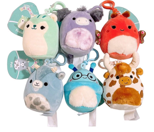 Squishmallows Kellytoy 3.5" Assorted Squad Clip On