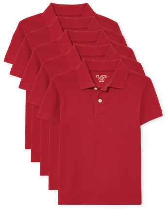 The Children's Place Boys' Short Sleeve Pique Polo