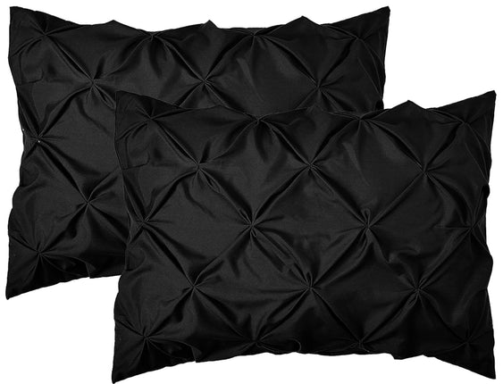 Elegant Comfort 2-Pack Sham Set Pinch Pleat Design