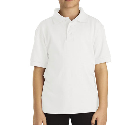 Dickies Big Boys' Short Sleeve Pique Polo Shirt, W