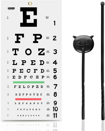 PECULA Snellen Eye Chart, Wall Chart, 22 in x 11 i