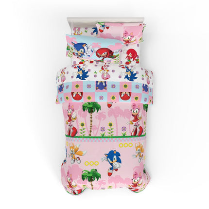 Franco Sonic The Hedgehog Girl Anime Kids Bedding