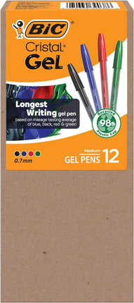 BIC Cristal Gel Pens Medium Point (0.7 mm) Ultra S