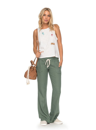 Roxy Junior's Oceanside Soft Pant, Olive, L