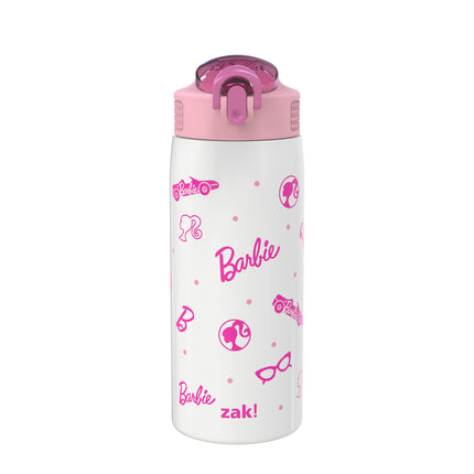 Zak Designs Barbie Water Bottle for Travel and At