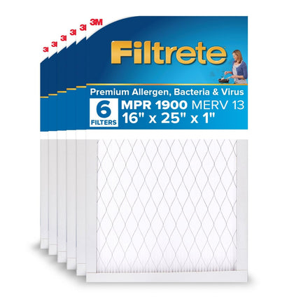 Filtrete 16x25x1, AC Furnace Air Filter, MPR 1900,